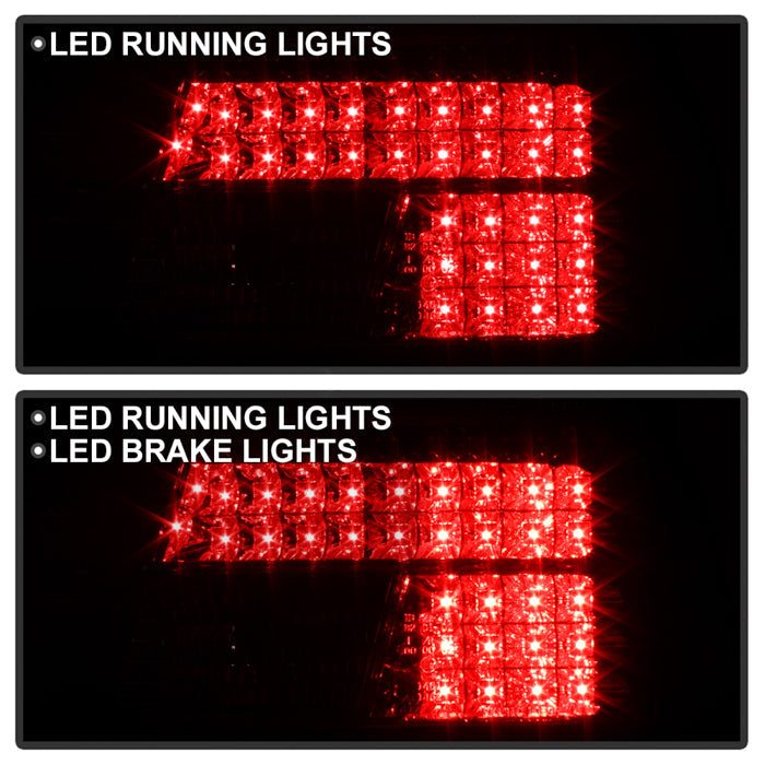 Spyder BMW E39 5-Series 97-00 LED Tail Lights Red Clear ALT-YD-BE3997-LED-RC 5000675