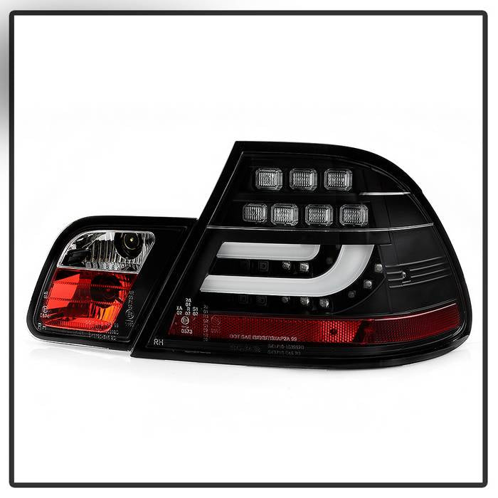 Spyder BMW E46 00-03 2Dr Coupe Light Bar LED Tail Lights Blk ALT-YD-BE4600-LBLED-BK 5073815