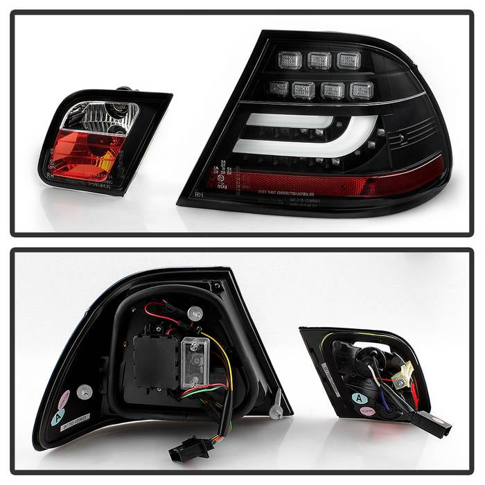 Spyder BMW E46 00-03 2Dr Coupe Light Bar LED Tail Lights Blk ALT-YD-BE4600-LBLED-BK 5073815