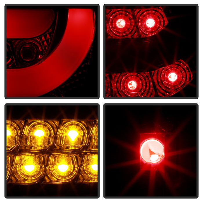 Spyder BMW E46 3-Series 02-05 4Dr Light Bar Style LED Tail Lights Black ALT-YD-BE4602-4D-LBLED-BK 5015938