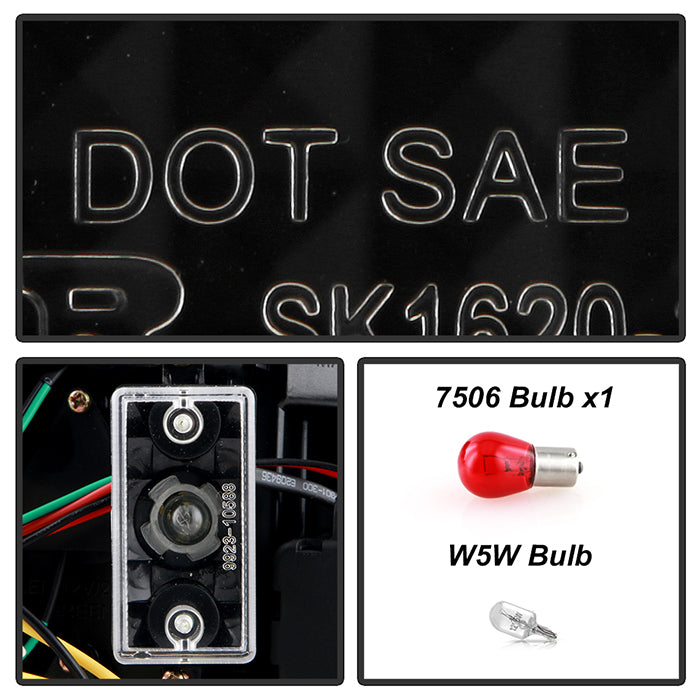 Spyder BMW E46 3-Series 02-05 4Dr Light Bar Style LED Tail Lights Black ALT-YD-BE4602-4D-LBLED-BK 5015938