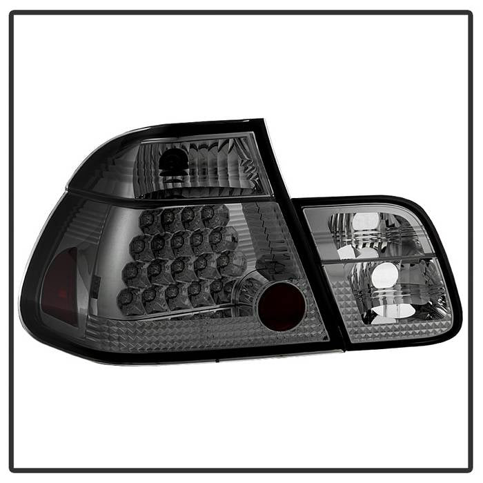 Spyder BMW E46 3-Series 02-05 4Dr Tail Lights Smke ALT-YD-BE4602-4D-LED-SM 5015068