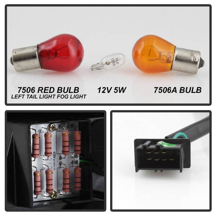 Spyder BMW E46 3-Series 02-05 4Dr Tail Lights Smke ALT-YD-BE4602-4D-LED-SM 5015068