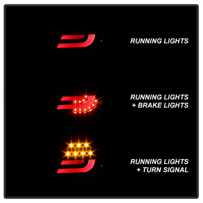 Spyder BMW E46 3-Series 04-06 2Dr Light Bar Style LED Tail Lights Black ALT-YD-BE4604-LBLED-BK 5076564