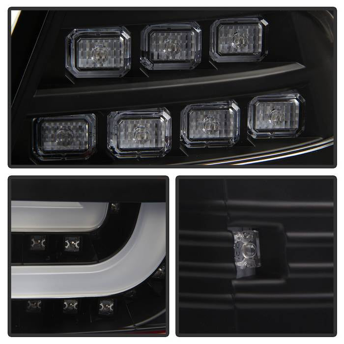Spyder BMW E46 3-Series 04-06 2Dr Light Bar Style LED Tail Lights Black ALT-YD-BE4604-LBLED-BK 5076564