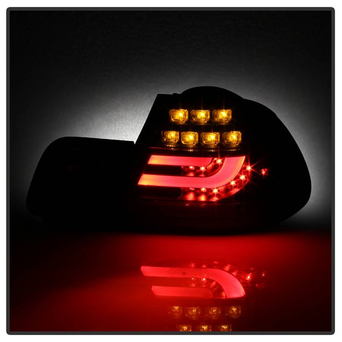 Spyder BMW E46 3-Series 04-06 2Dr Light Bar Style LED Tail Lights Black ALT-YD-BE4604-LBLED-BK 5076564