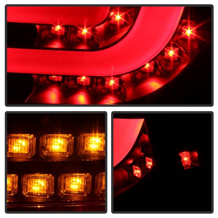 Spyder BMW E46 3-Series 04-06 2Dr Light Bar Style LED Tail Lights Black ALT-YD-BE4604-LBLED-BK 5076564