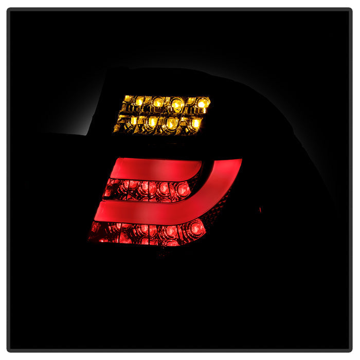 Spyder BMW E46 3-Series 99-01 4Dr Light Bar Style LED Tail Lights Black ALT-YD-BE4699-4D-LBLED-BK 5037695