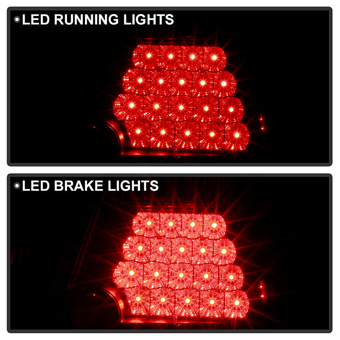 Spyder BMW E46 3-Series 99-01 4Dr LED Tail Lights Black ALT-YD-BE4699-4D-LED-BK 5000736