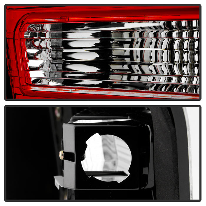 Spyder BMW E53 X5 00-06 4PCS LED Tail Lights Red Clear ALT-YD-BE5300-LED-RC 5000804