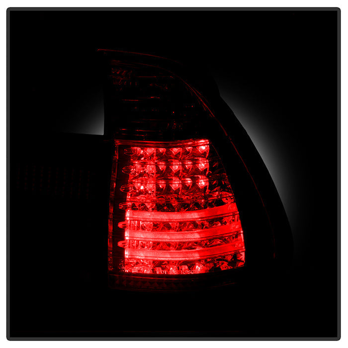 Spyder BMW E53 X5 00-06 4PCS LED Tail Lights Red Clear ALT-YD-BE5300-LED-RC 5000804