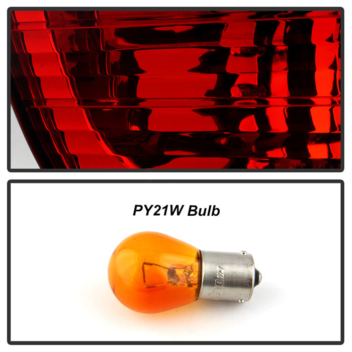 Spyder BMW E53 X5 00-06 4PCS Euro Style Tail Lights- Red Clear ALT-YD-BE5300-RC 5000835