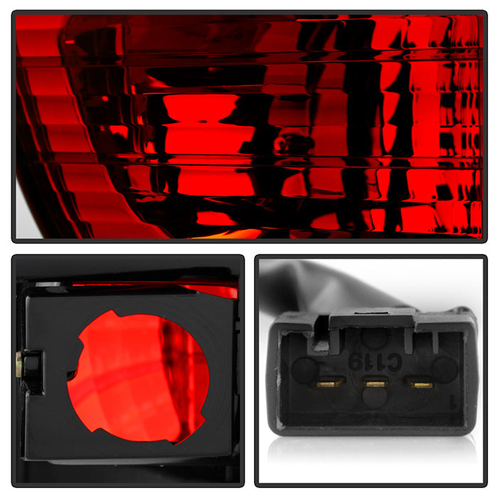 Spyder BMW E53 X5 00-06 4PCS Euro Style Tail Lights- Red Smoke ALT-YD-BE5300-RS 5000842