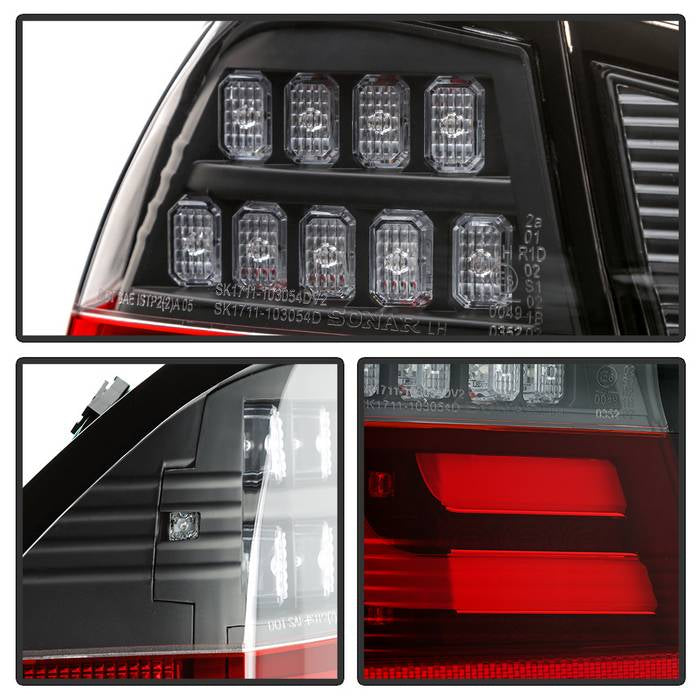 Spyder BMW E90 3-Series 06-08 4Dr LED Indicator LED Tail Lights Blk ALT-YD-BE9006-LBLED-G2-BK 5071958