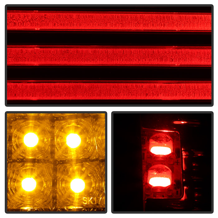 Spyder BMW E90 3-Series 06-08 4Dr LED Tail Lights Red Smoke ALT-YD-BE9006-LED-RS 5000910
