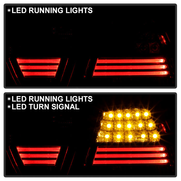 Spyder BMW E90 3-Series 06-08 4Dr LED Tail Lights Red Smoke ALT-YD-BE9006-LED-RS 5000910