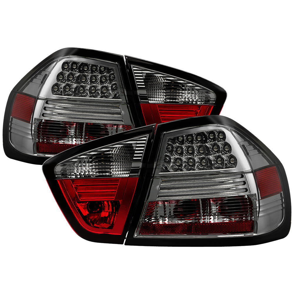 Spyder BMW E90 3-Series 06-08 4Dr LED Tail Lights Smoke ALT-YD-BE9006-LED-SM 5000927
