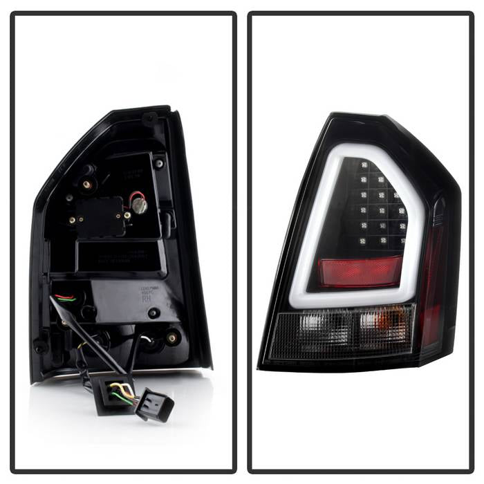 Spyder Chrysler 300C 05-07 V2 Light Bar LED Tail Lights - Black ALT-YD-C305V2-LED-BK 5083357