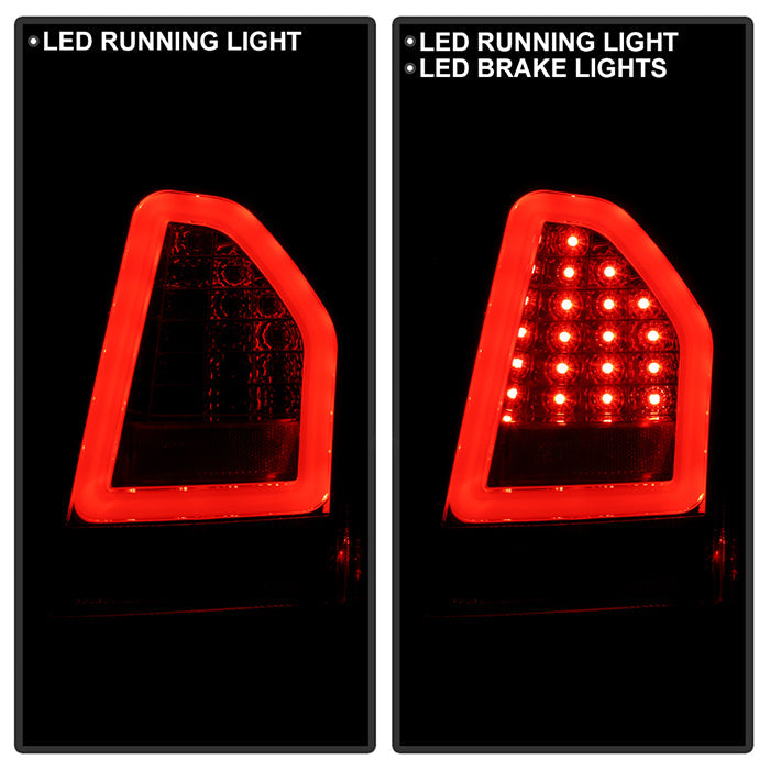 Spyder Chrysler 300C 05-07 V2 Light Bar LED Tail Lights - Smoke ALT-YD-C305V2-LED-SM 5083371