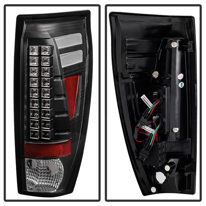 Spyder Chevy Avalanche 02-06 LED Tail Lights Black ALT-YD-CAV02-LED-BK 5001061