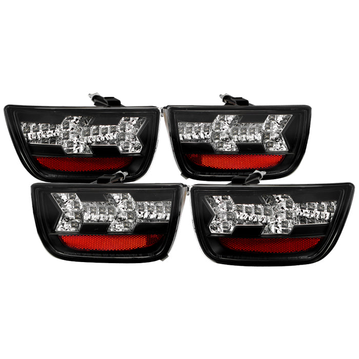 Spyder Chevy Camaro 10-13 LED Tail Lights Black ALT-YD-CCAM2010-LED-BK 5032188