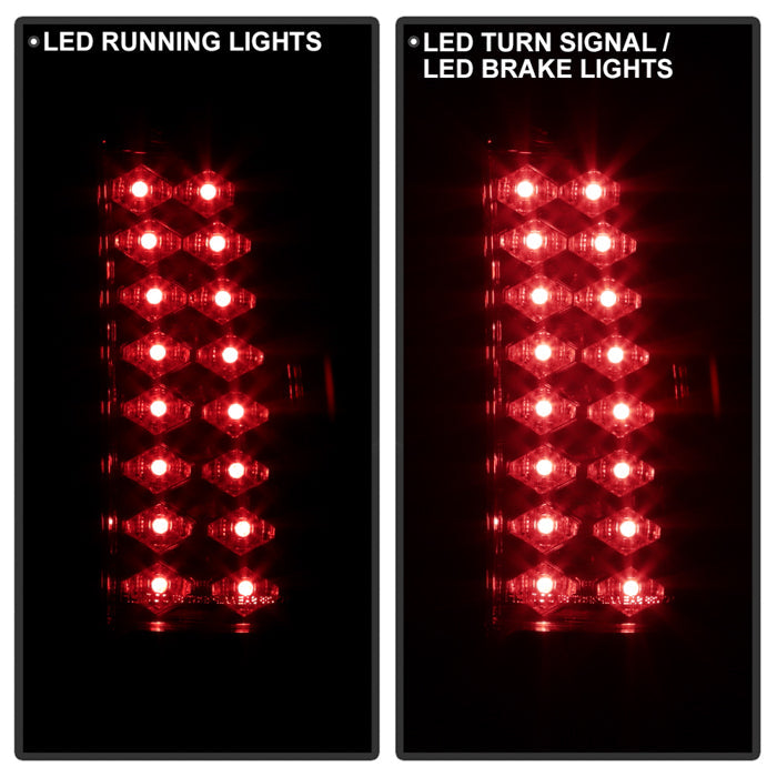 Spyder Chevy C/K Series 1500 88-98/Blazer 92-94 LED Tail Lights Red Smke ALT-YD-CCK88-LED-RS 5001382