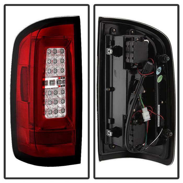 Spyder Chevy Colorado 2015-2017 Light Bar LED Tail Lights - Red Clear ALT-YD-CCO15-LED-RC 5085269