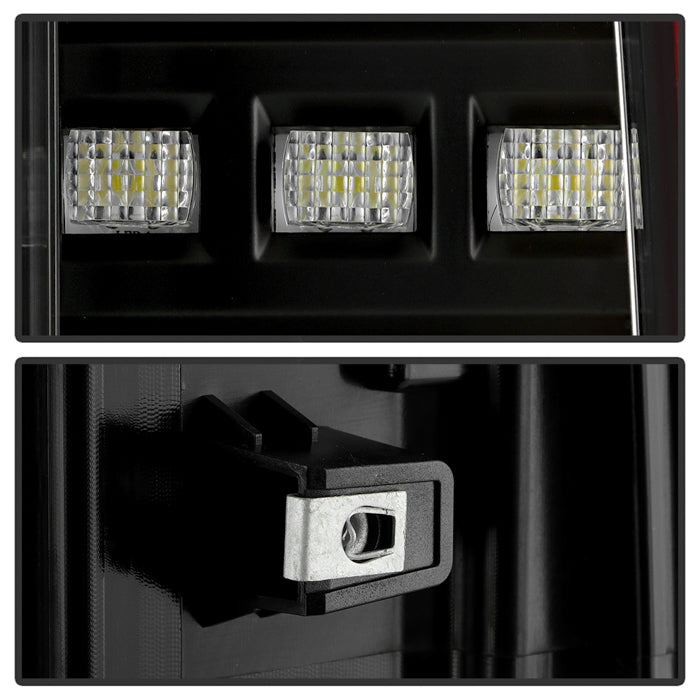 SPYDER 15-22 Chevy Colorado Red Light Bar LED Tail Lights - Black (ALT-YD-CCO15-RBLED-BK) 5089496