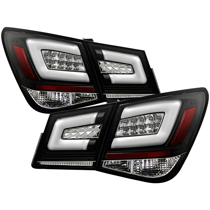 Spyder Chevy Cruze 2011-2014 Light Bar LED Tail Lights Black ALT-YD-CCRZ11-LBLED-BK 5076595