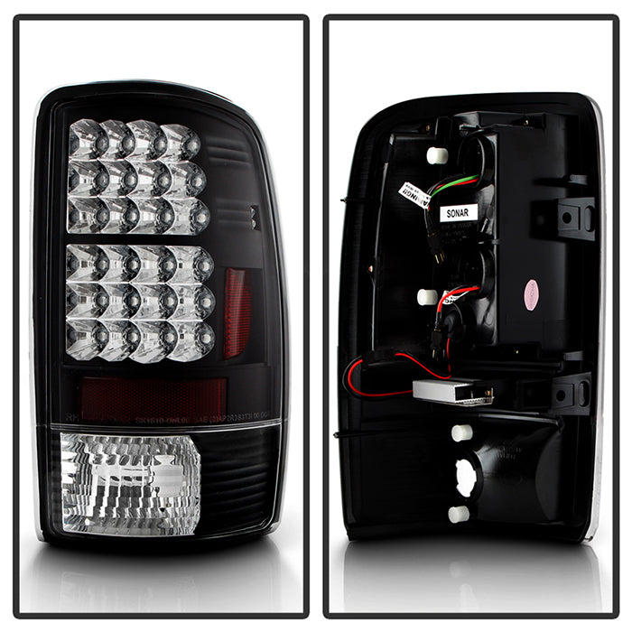 Spyder Chevy Suburban/Tahoe 1500/2500 00-06/GMC Yukon LED Tail Lights Black ALT-YD-CD00-LED-BK 5001528