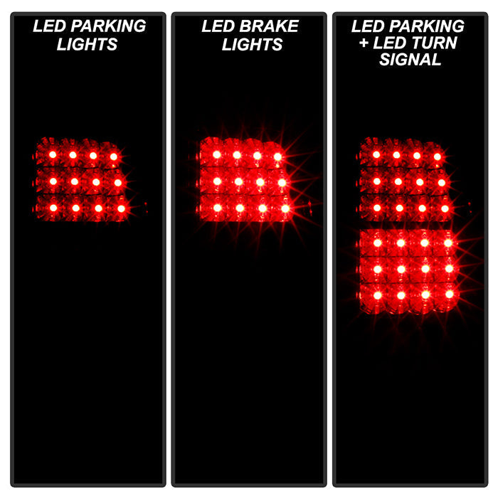 Spyder Chevy Suburban/Tahoe 1500/2500 00-06 LED Tail Lights Red Clear ALT-YD-CD00-LED-RC 5001542