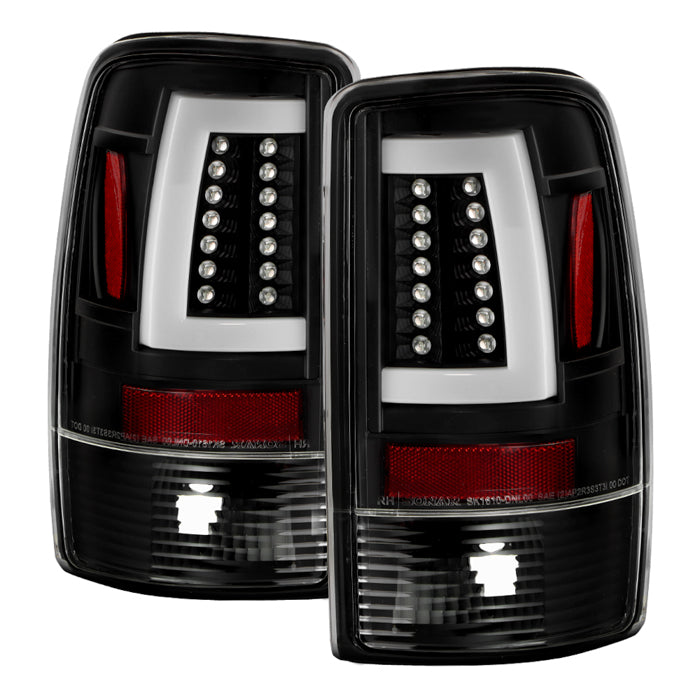 Spyder 00-06 GMC Yukon/Yukon XL V2 Light Bar LED Tail Lights - Black (ALT-YD-CD00V2-LBLED-BK) 5084149