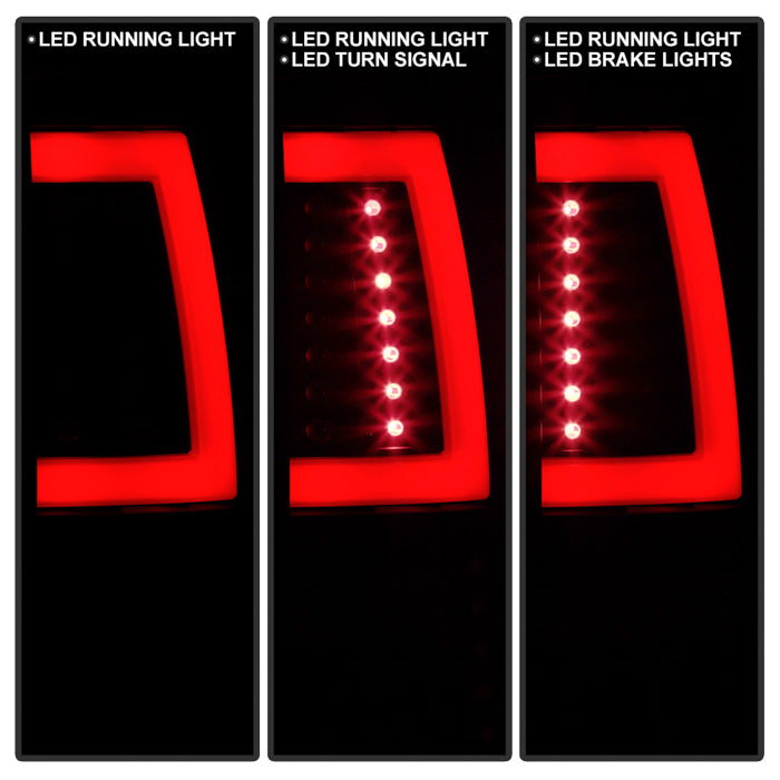 Spyder 00-06 GMC Yukon/Yukon XL V2 Light Bar LED Tail Lights - Black (ALT-YD-CD00V2-LBLED-BK) 5084149