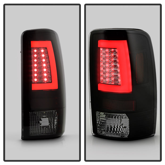 Spyder 00-06 GMC Yukon/Yukon XL V2 Light Bar LED Tail Lights - Blk Smoke (ALT-YD-CD00V2-LBLED-BSM) 5084156