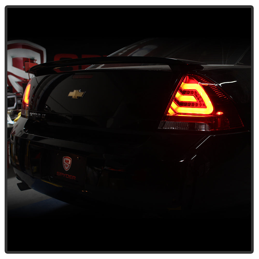 Spyder Chevy Impala 2006-2013 LED Tail Lights Red Clear ALT-YD-CHIP06-LED-RC 5076403