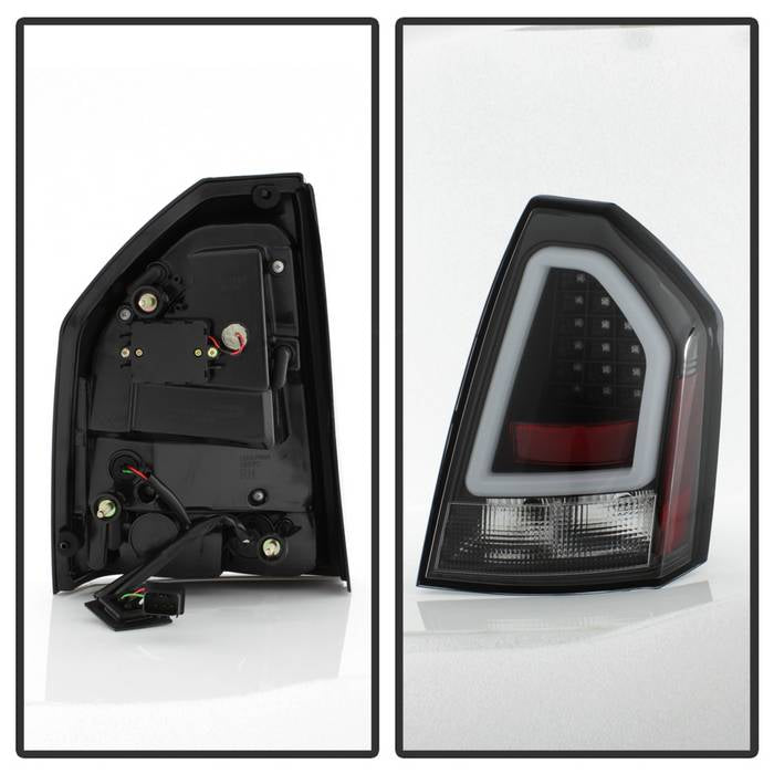Spyder Chrysler 300 05-07 V2 Light Bar LED Tail Lights - Black ALT-YD-CHR305V2-LED-BK 5083326