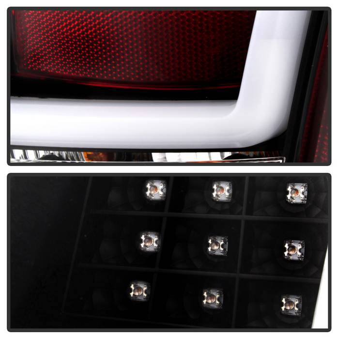 Spyder Chrysler 300 05-07 V2 Light Bar LED Tail Lights - Black ALT-YD-CHR305V2-LED-BK 5083326