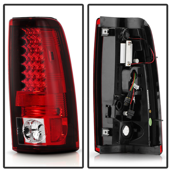 Spyder Chevy Silverado 1500 03-06 (Not Fit Stepside)LED Tail Lights Red Clear ALT-YD-CS03-LED-RC 5001740
