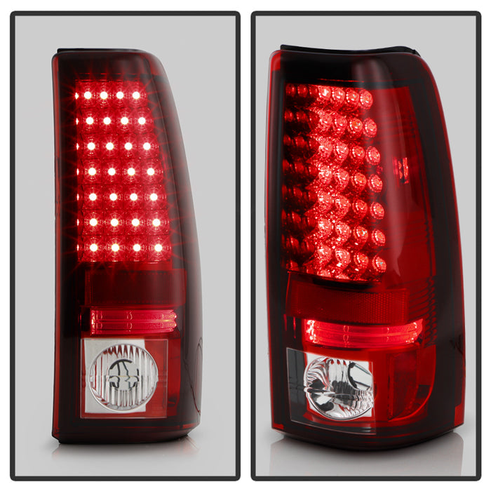 Spyder Chevy Silverado 1500 03-06 (Not Fit Stepside)LED Tail Lights Red Clear ALT-YD-CS03-LED-RC 5001740