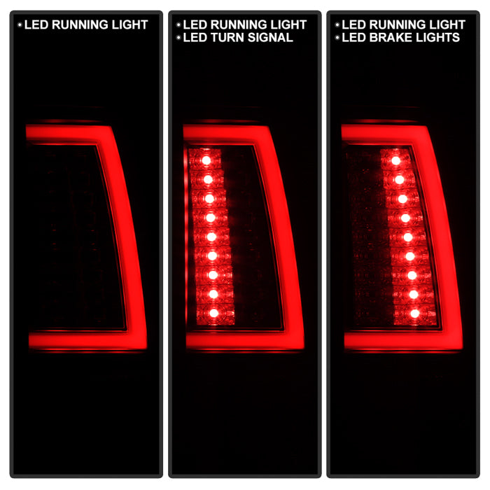 Spyder 03-06  Chevy Silverado (Does Not Fit Stepside) Version 2 LED Tail Lights - Black Smoke 5083272