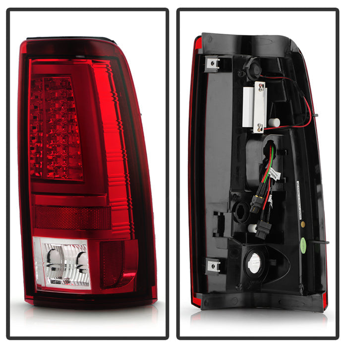 Spyder Chevy Silverado 1500/2500 03-06 Version 2 LED Tail Lights - Red Clear ALT-YD-CS03V2-LED-RC 5081926