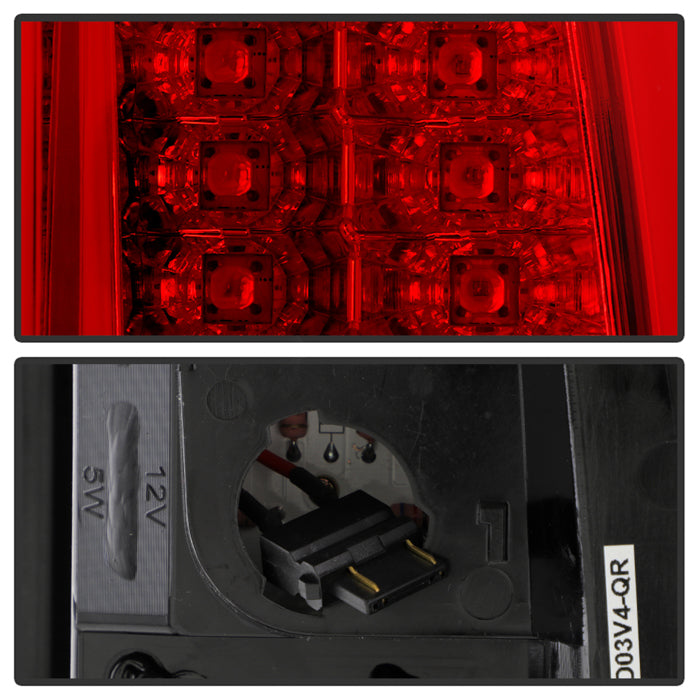Spyder Chevy Silverado 1500/2500 03-06 Version 2 LED Tail Lights - Red Clear ALT-YD-CS03V2-LED-RC 5081926