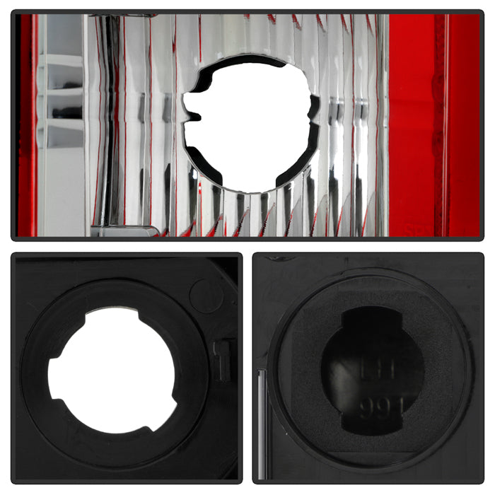 Spyder Chevy Silverado 1500/2500 03-06 Version 2 LED Tail Lights - Red Clear ALT-YD-CS03V2-LED-RC 5081926