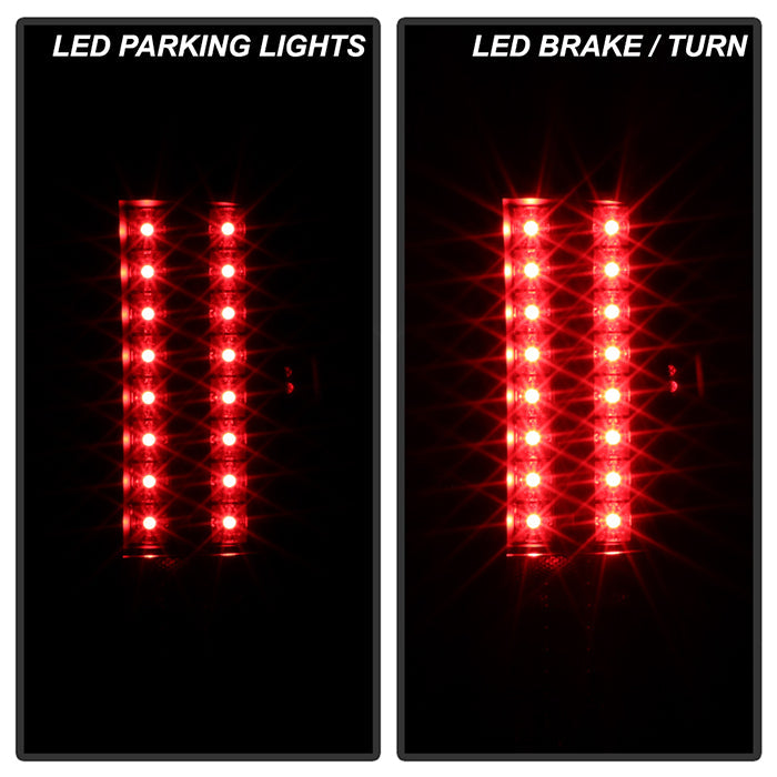 Spyder Chevy Silverado 07-13 LED Tail Lights Blk Smke ALT-YD-CS07-LED-BSM 5078032