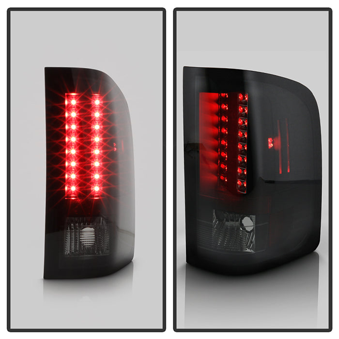 Spyder Chevy Silverado 07-13 LED Tail Lights Blk Smke ALT-YD-CS07-LED-BSM 5078032