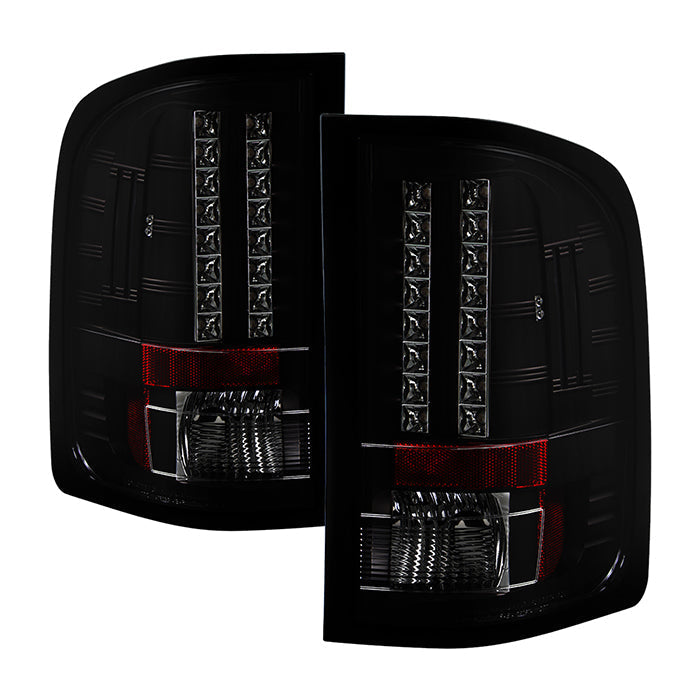 Spyder Chevy Silverado 07-13 LED Tail Lights Blk Smke ALT-YD-CS07-LED-BSM 5078032