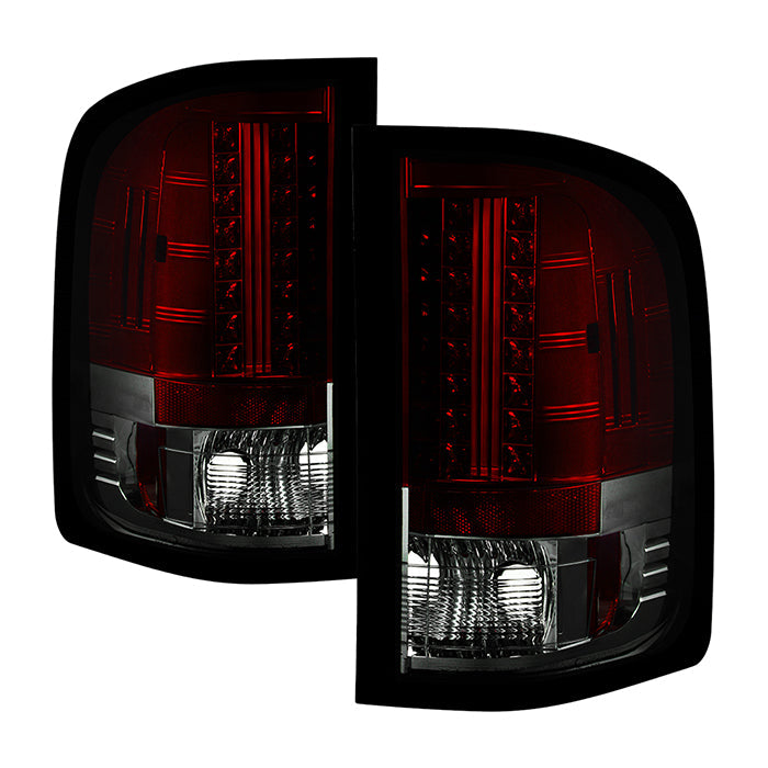 Spyder Chevy Silverado 07-13 LED Tail Lights Red Smoke ALT-YD-CS07-LED-RS 5001801