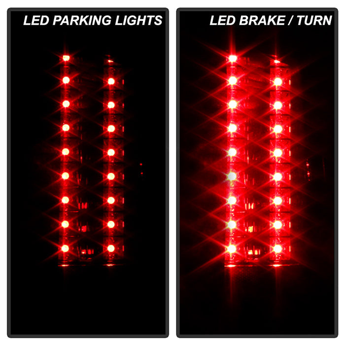 Spyder Chevy Silverado 07-13 LED Tail Lights Red Smoke ALT-YD-CS07-LED-RS 5001801