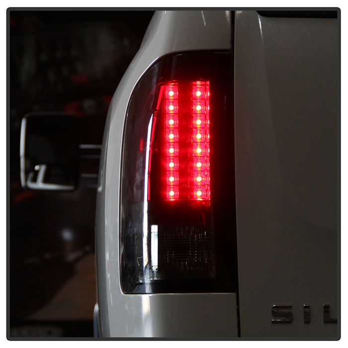 Spyder Chevy Silverado 07-13 LED Tail Lights Red Smoke ALT-YD-CS07-LED-RS 5001801