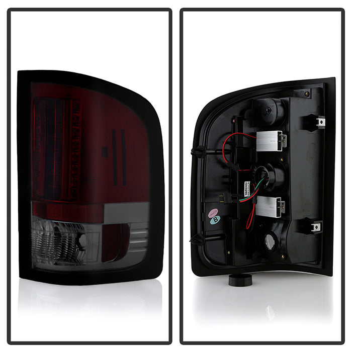 Spyder Chevy Silverado 07-13 LED Tail Lights Red Smoke ALT-YD-CS07-LED-RS 5001801